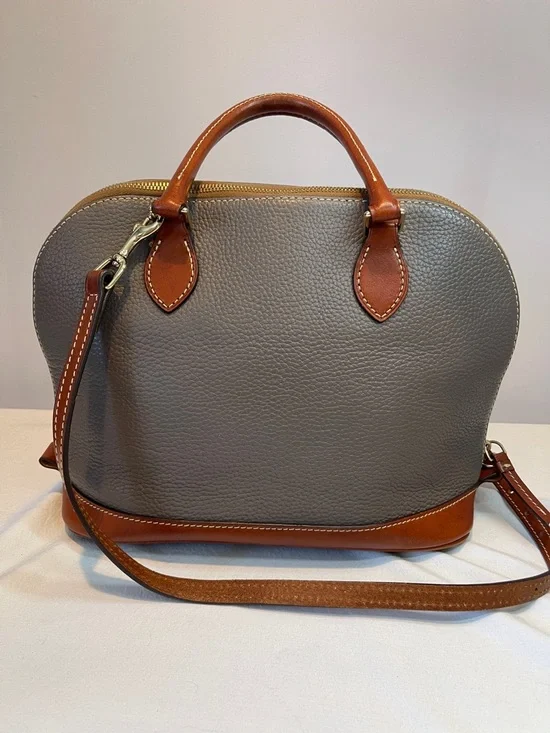 Dooney & Bourke Pebble Grain Zip Zip Satchel Grey - Picture 5 of 13